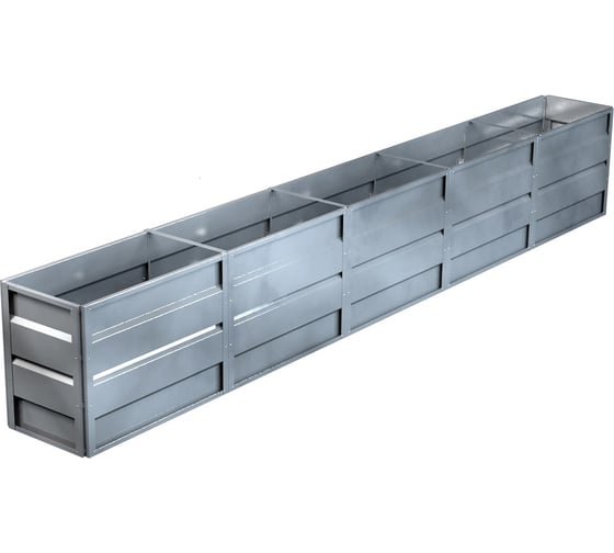 Изображение товара Готовая грядка Delta-Park GW 0.5х5 м, серебристая 30011_GW505Zn