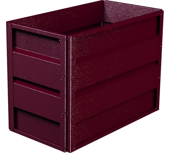 Изображение товара Готовая грядка Delta-Park GW 0.5х1 м, коричнево-красная 30011_GW501Ch
