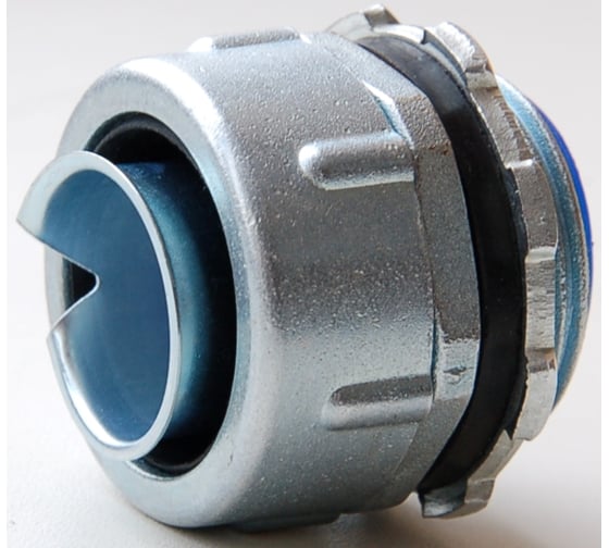 Изображение товара Муфта вводная Рувинил с наружной резьбой на металлорукав 15 типа Р3-Ц и Р3-Ц-ПВХ 10 штук МВн-15