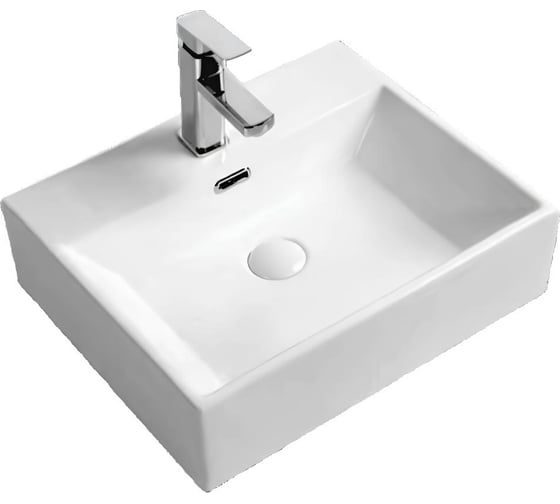 Изображение товара Умывальник Selena Quadra 50, 1/вел, 1 отверстие, б/к Q01150WG 123-0485