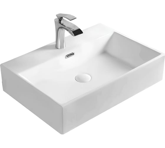 Изображение товара Умывальник Selena Quadra 60 3/вел 1/отв б/к Q01160WG 123-0486