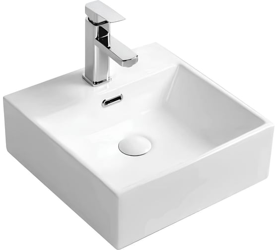 Изображение товара Умывальник Selena Quadra 40 1 отверстие, б/к Q01140WG 123-0484