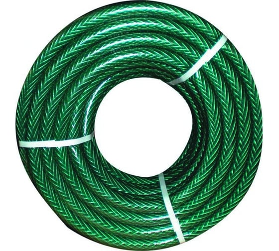 Изображение товара Поливочный, армированный шланг Yard ЛЮКС ПВХ, зеленый, 3-х слойный,, 2,2мм, D 1, 25м, 66-3-125