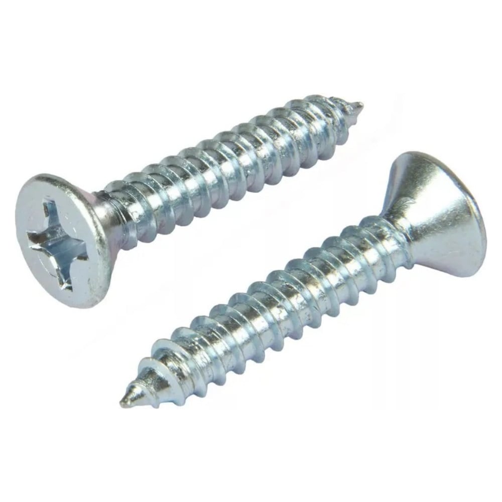 Изображение товара Саморез с потайной головкой по металлу SORREX 6,3x32, DIN 7982С, оцинкованный, острый, 250  шт. 7982C-1-063-032-250