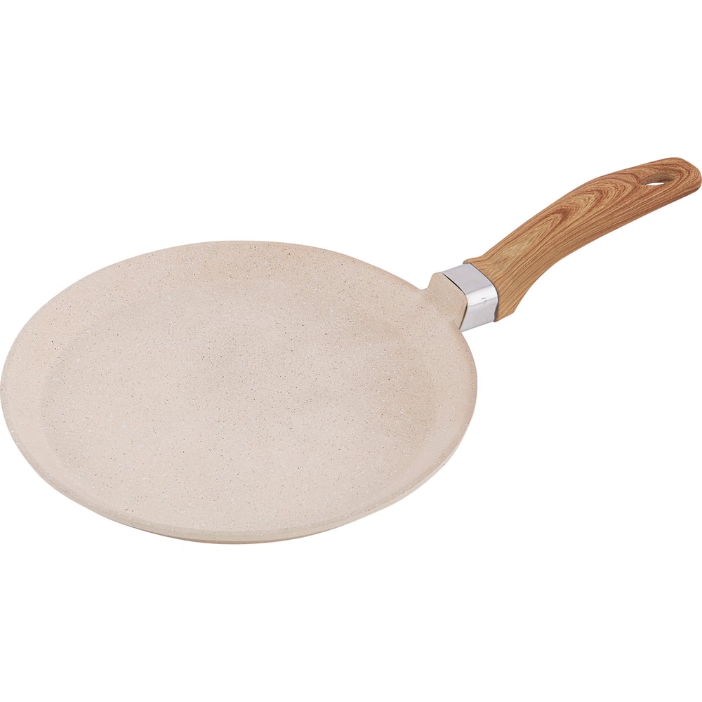 Изображение товара Блинница Традиция 22 см антипригарное покрытие GMM Duraslate, литая, бежевый