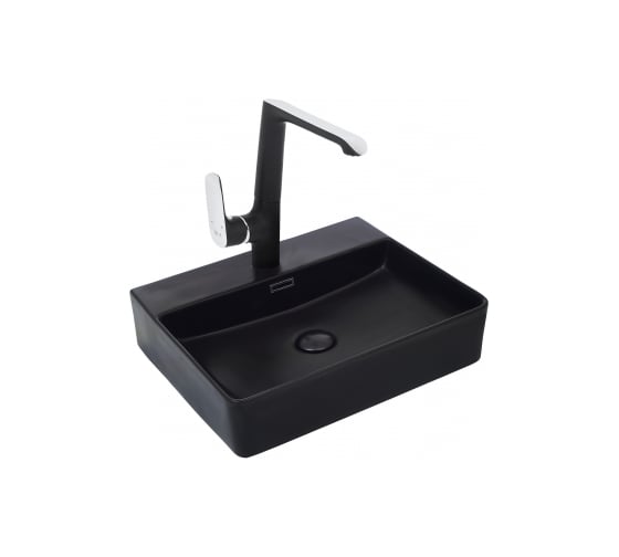 Изображение товара Накладная раковина WeltWasser WW ELBACH матовая черная, 500х420х120 21733 MB 10000004505