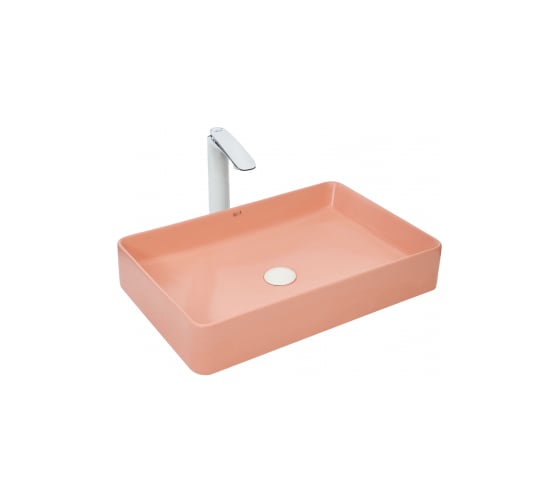 Изображение товара Накладная раковина WeltWasser WW ELBACH матовая розовая, 600х405х110 2174 MP 10000004510