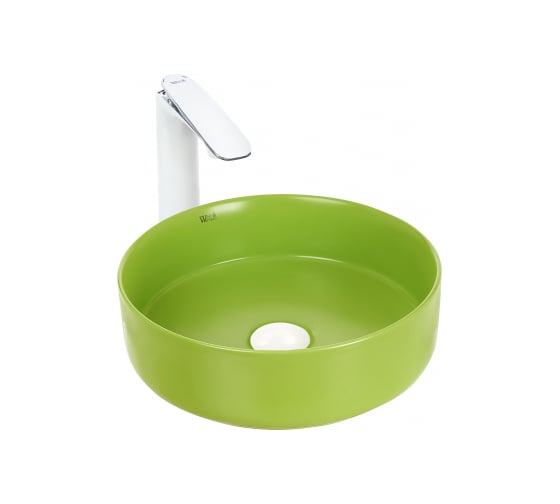 Изображение товара Накладная раковина WeltWasser WW ELBACH матовая салатовая, 355х355х120 3134 MGG 10000004517