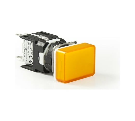 Изображение товара Сигнальная арматура Emas 16 мм, прямоугольная 12-24 AC/DC жёлтая D080DXS