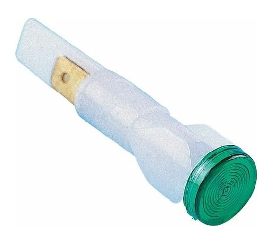 Изображение товара Сигнальная арматура Emas 10мм зеленая без гайки с неон. лампой S105NY