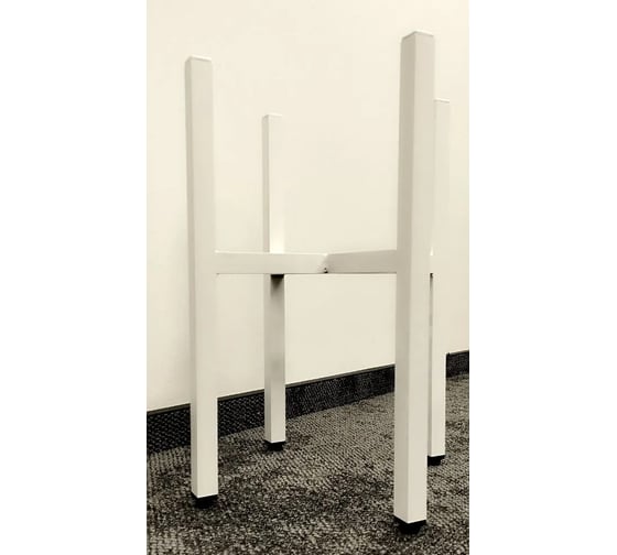 Изображение товара Подставка для цветов и растений Saros Polymer напольная, металлическая, Н=400 (белая) 410002