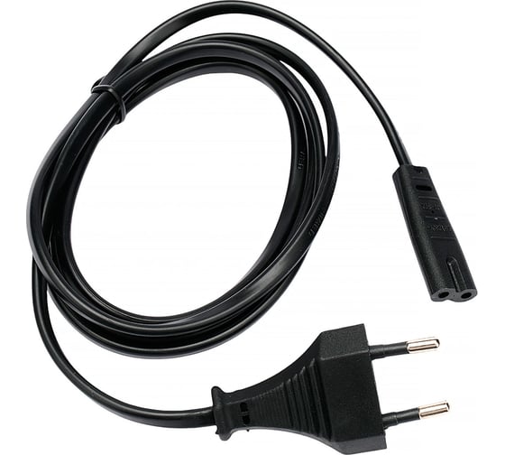 Изображение товара Кабель питания Cablexpert CEE 7/16-C7, 2х0.5мм2, 2.5А, 1.5м, черный, пакет, PC-184/2-1.5M