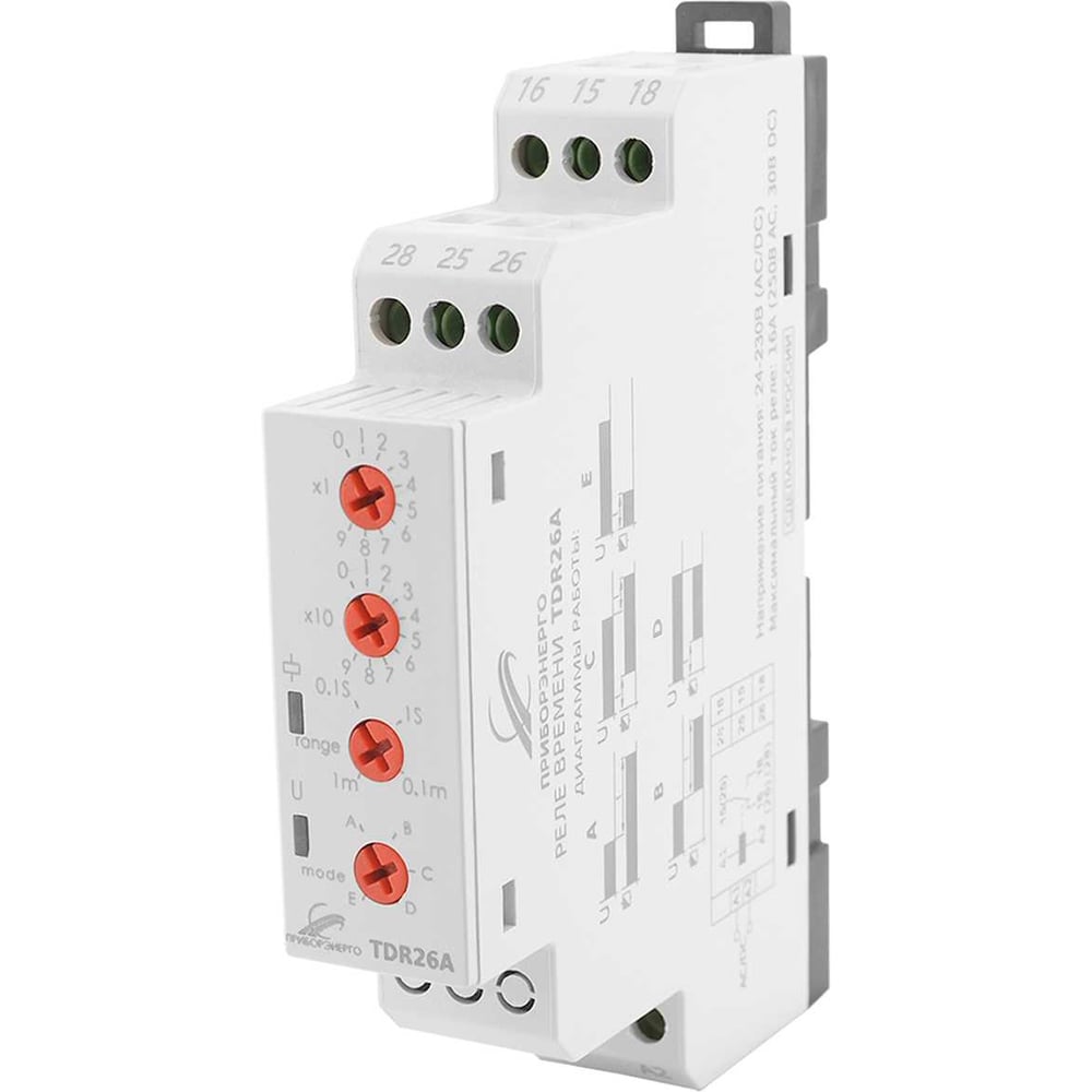 Изображение товара Реле времени НТК Приборэнерго TDR26A НФ-00000858 для DIN-рейки