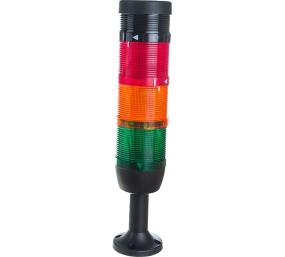 Изображение товара Сигнальная колонна Emas 70 мм, красная, желтая, зеленая 24 В, светодиод LED, зуммер. IK73L024ZM01