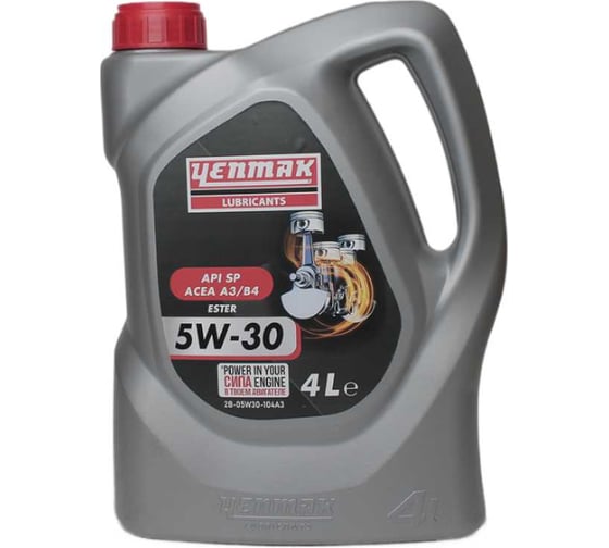 Изображение товара Масло моторное синтетическое YENMAK 5W30 MB 229.3 | API SP | ACEA A3/B4 4L 28-05W30-104A3