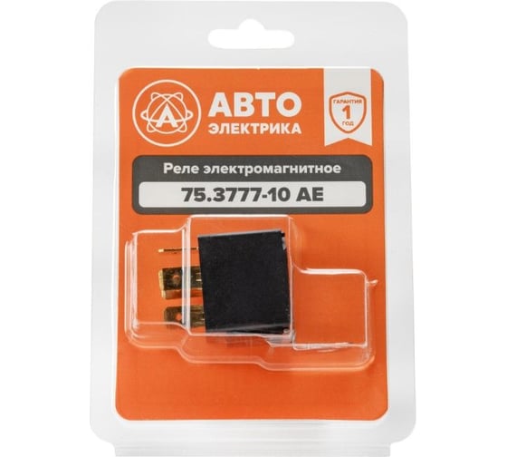 Изображение товара Реле АВТОЭЛЕКТРИКА 75.3777-10 в блистере (ан.90.3747-10,98.3777-10) 4-х контактное с кронштейном (30А 12В) 75.3777-10 08.01453