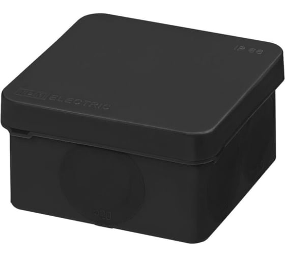 Изображение товара Коробка распределительная TDM ELECTRIC двухкомпонентная, ОП 70х70х40 мм, IP66, 6 входов, черная SQ1401-2911