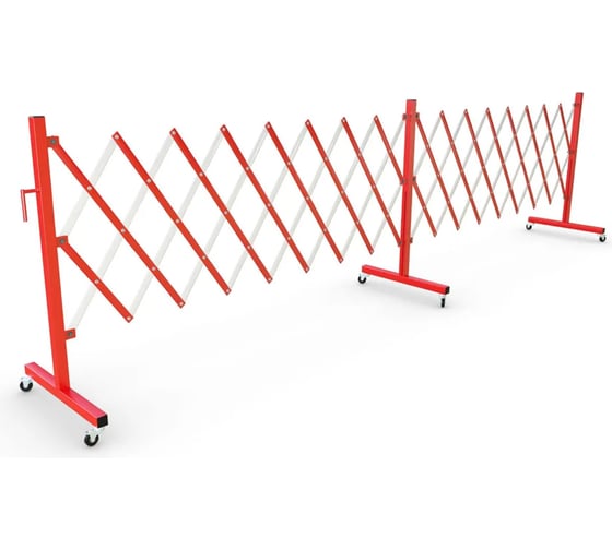 Изображение товара Ограждение раздвижное металлическое ООО ОПТИМА СЕРВИС передвижное гармошка барьер 2,5 м 00-00039252
