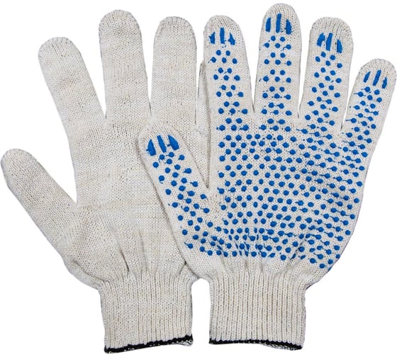 Изображение товара Перчатки TeaM х/б с ПВХ 10 класс, 5 нитей П105Н