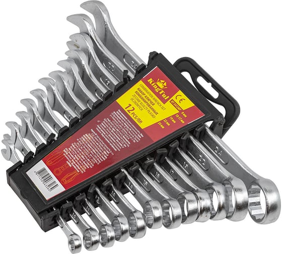 Изображение товара Набор комбинированных ключей KingTul KT-3412MP 12пр . (8,10-17,19,22,24мм) 3645