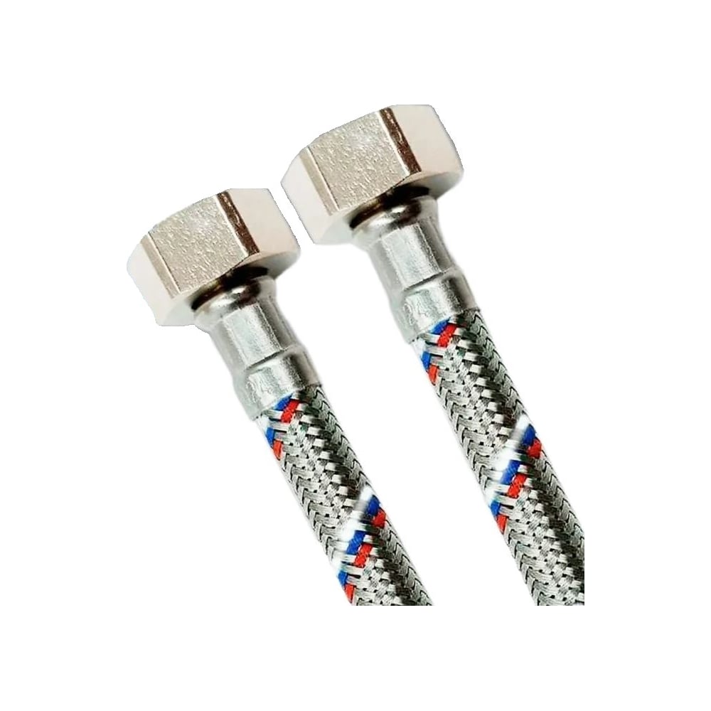 Изображение товара Гибкая подводка для воды РОСТерм 40см 1/2 дюйма для сантехники