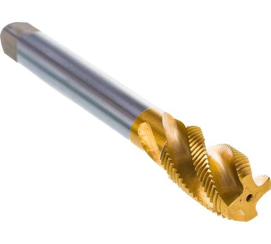 Изображение товара Машинно-ручной метчик TORNERI М20x1.5, HSSE 6H DIN376 TiN, с винтовой канавкой, для глухих отверстий