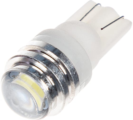 Изображение товара Автолампа диод SKYWAY T10 (W5W) 12V 2 SMD диода 1-конт, белая, комплект 2 шт S08201561