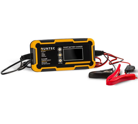 Изображение товара Зарядное устройство RUNTEC автоматическое 6/12В, 4А/8А RT-CB100