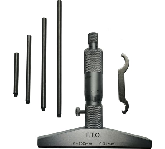 Изображение товара Глубиномер ГТО ГМ-100 ГОСТ 7470-92 MDG100