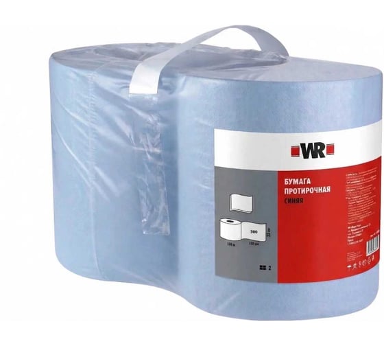 Изображение товара Протирочная бумага, двухслойная, 2 рулона, 500 листов, 22х35 см, с центральной вытяжкой Wurth 18990 092 2