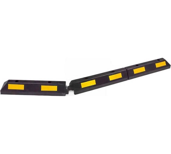 Изображение товара Колесоотбойник многосекционный ООО ОПТИМА СЕРВИС 1.8 м комплект для парковки резиновый светоотражающий из 3 частей 00-00068085