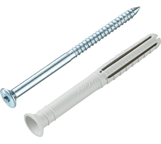 Изображение товара Дюбель-гвоздь Tecfi YZ потайн. манжета, нейлон, 6x60, 100 шт. пакет 148863