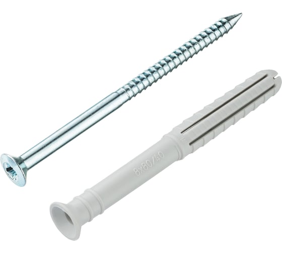 Изображение товара Дюбель-гвоздь Tecfi YZ потайн. манжета, нейлон, 8x80, 100 шт. пакет 148868