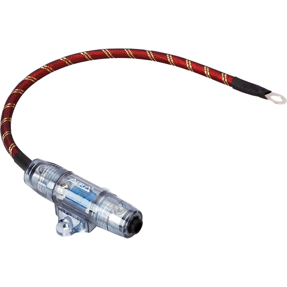 Изображение товара Держатель предохранителя AURA 8 Ga с предохранителем 60 А и кабелем 8 Ga для авто