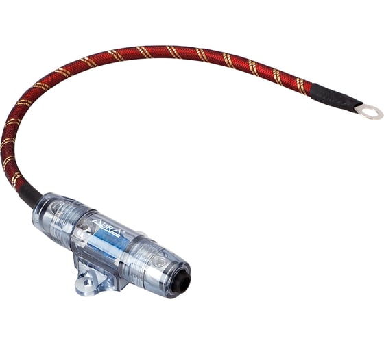 Изображение товара Держатель предохранителя AURA 8 Ga, в комплекте с предохранителем 60 А и кабелем 8 Ga FHM-0830