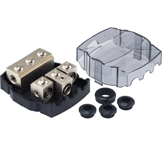 Изображение товара Держатель AURA на 3 предохранителя miniANL, никель FHM-3148