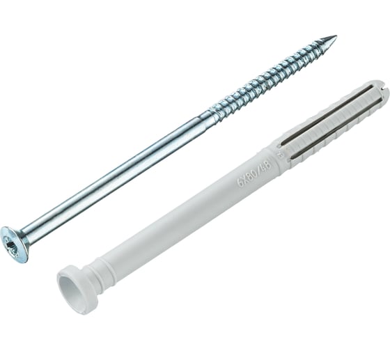 Изображение товара Дюбель-гвоздь Tecfi YZ цилиндр. манжета, нейлон, 6x80, 50 шт. пакет 148878