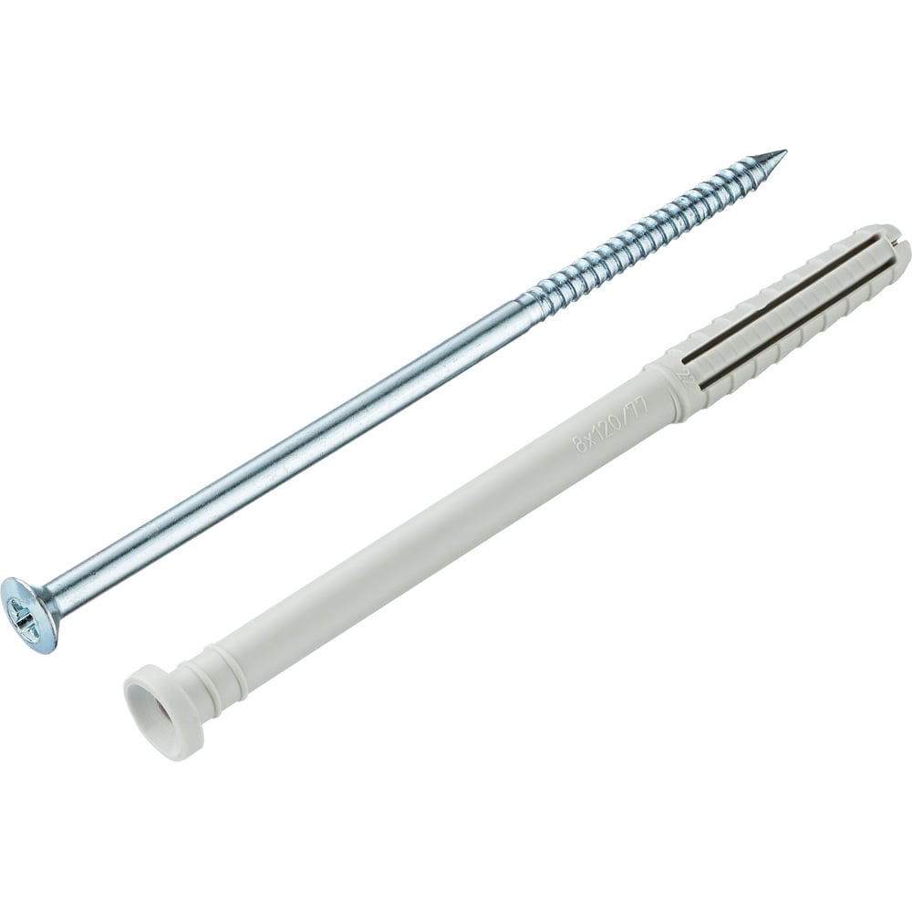 Изображение товара Дюбель-гвоздь Tecfi YZ цилиндр. манжета, нейлон, 8x120, 50 шт. пакет 148884