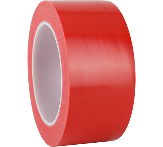 Изображение товара Лента односторонняя ПВХ для разметки Vintanet 911 красная, 190 мкм, 50мм х 33м 911R 50MMХ33M