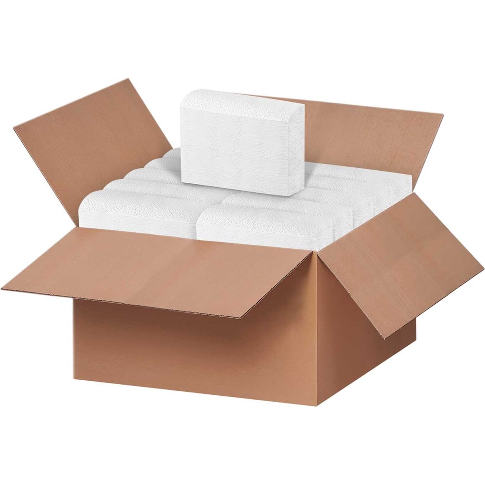 Изображение товара Листовые полотенца Бумага Сити Z 2-слоя 190 листов в упаковке