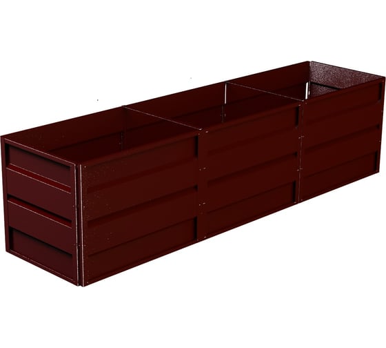 Изображение товара Готовая грядка Delta-Park GW 0.7х4 м, коричнево-красная 30011_GW703Ch