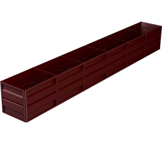 Изображение товара Готовая грядка Delta-Park GW 0.7х6 м, коричнево-красная 30011_GW706Ch