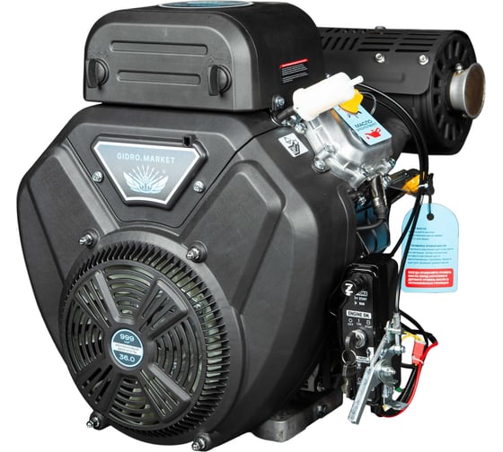 Изображение товара Бензиновый двигатель ООО ТД Гидромаркет GMGE 990 D 36л/с Вал D28.575 GMGEn-990D-28,6