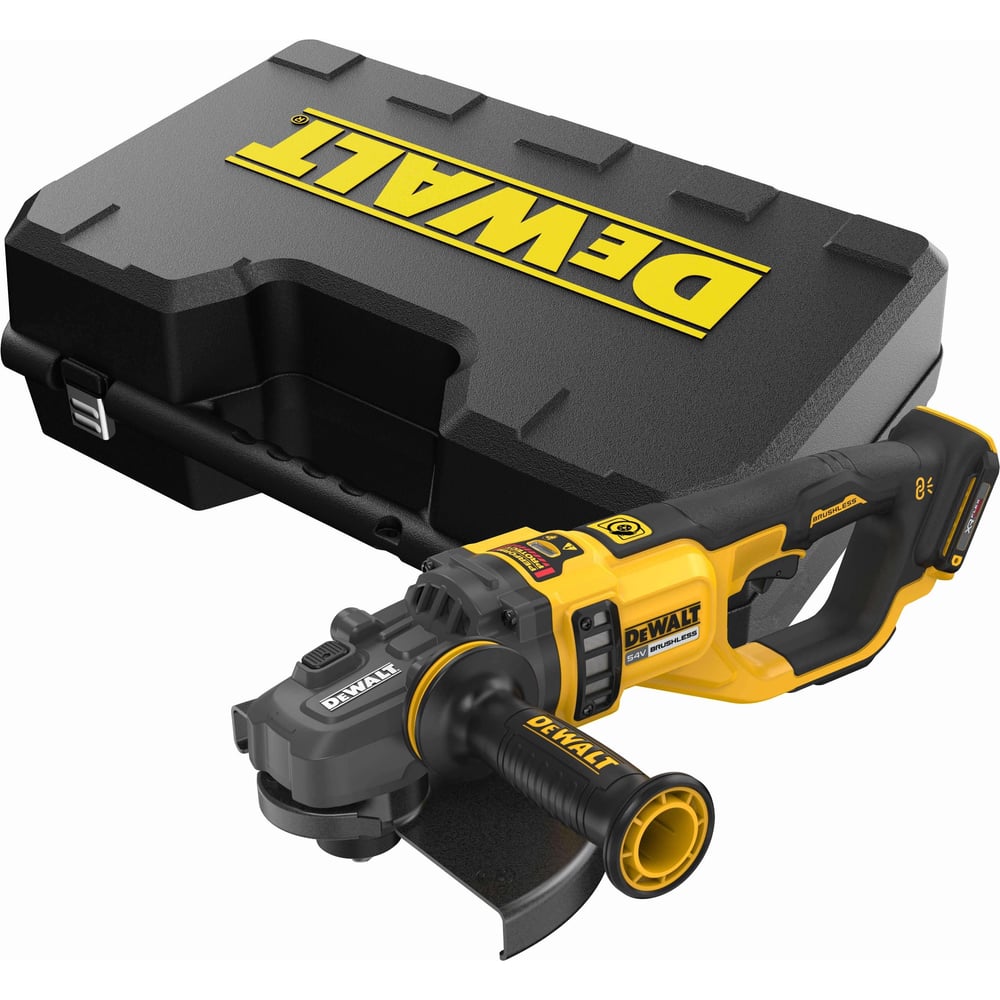 Изображение товара Аккумуляторная угловая шлифмашина Dewalt DCG460NK профессиональный инструмент