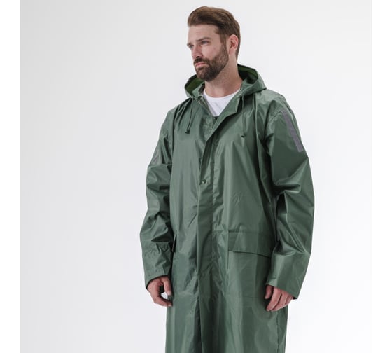 Изображение товара Влагозащитный плащ Delta Plus МА400 зеленый, размер L MA400VEGT
