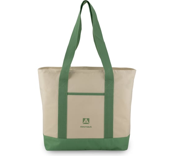 Изображение товара Термосумка шоппер Арктика 17,5 л, зеленая/бежевая 3400-17-GN/BG