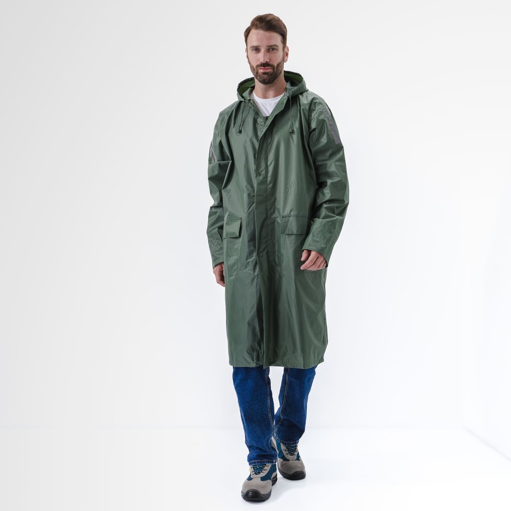 Изображение товара Влагозащитный плащ Delta Plus МА400 зеленый 2XL