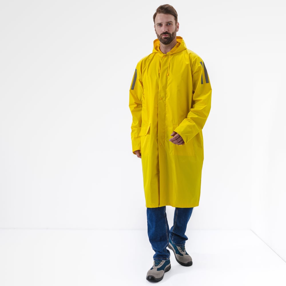 Изображение товара Влагозащитный плащ Delta Plus МА400 желтый 2XL 60-62 защита от дождя