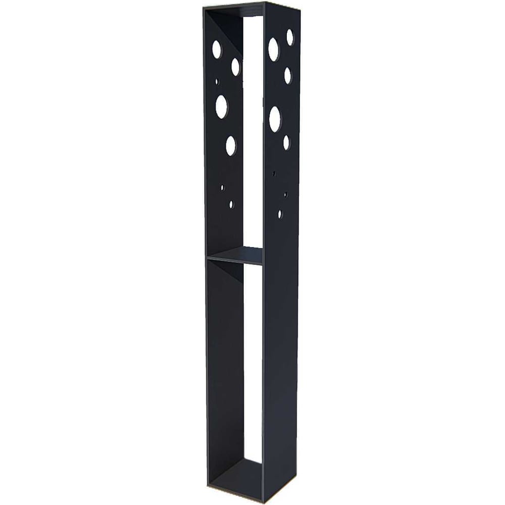 Изображение товара Столбик 7 скамеек 12702/СТОЛБ/9005 из стали черного цвета