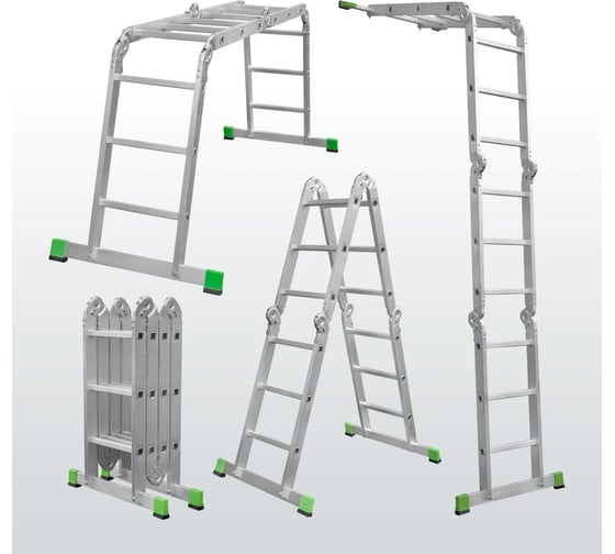 Изображение товара Лестница-трансформер Новая Высота алюминиевая, ширина 340 мм NV2320 2320403